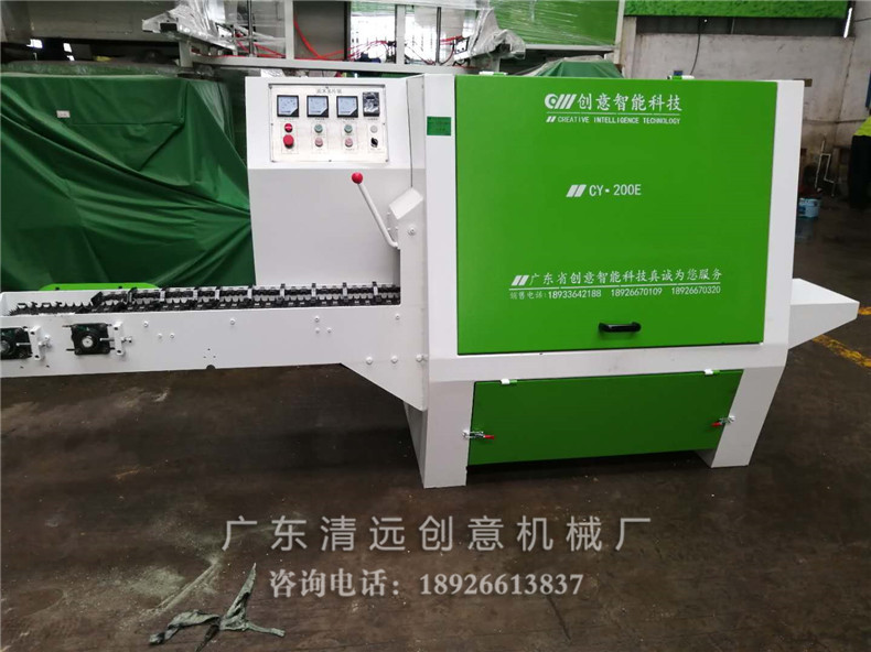 200型圓木多片鋸，采用超薄鋸片，出材率高達(dá)80%