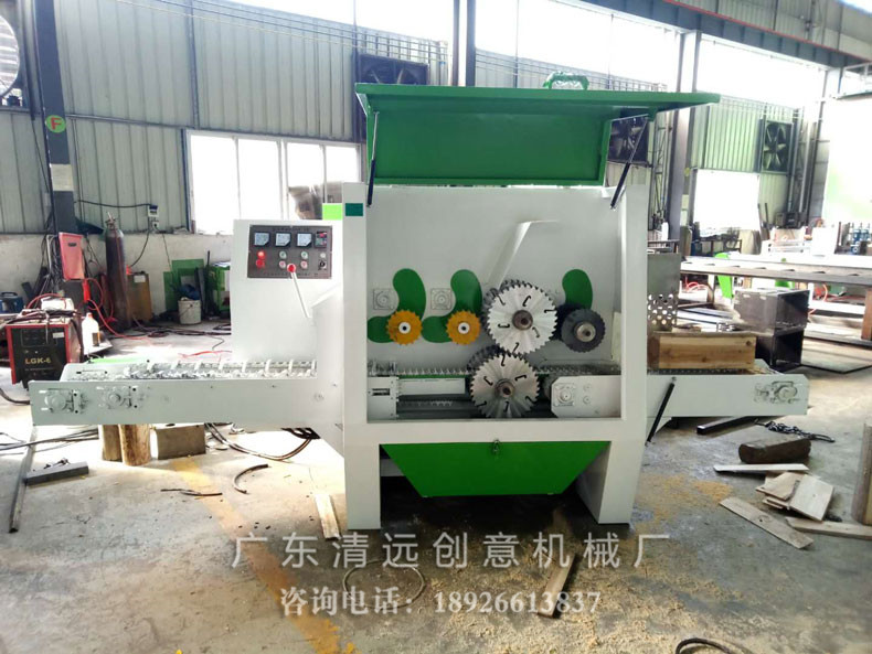 圓木多片鋸采用超薄鋸片，出材率高達80%以上