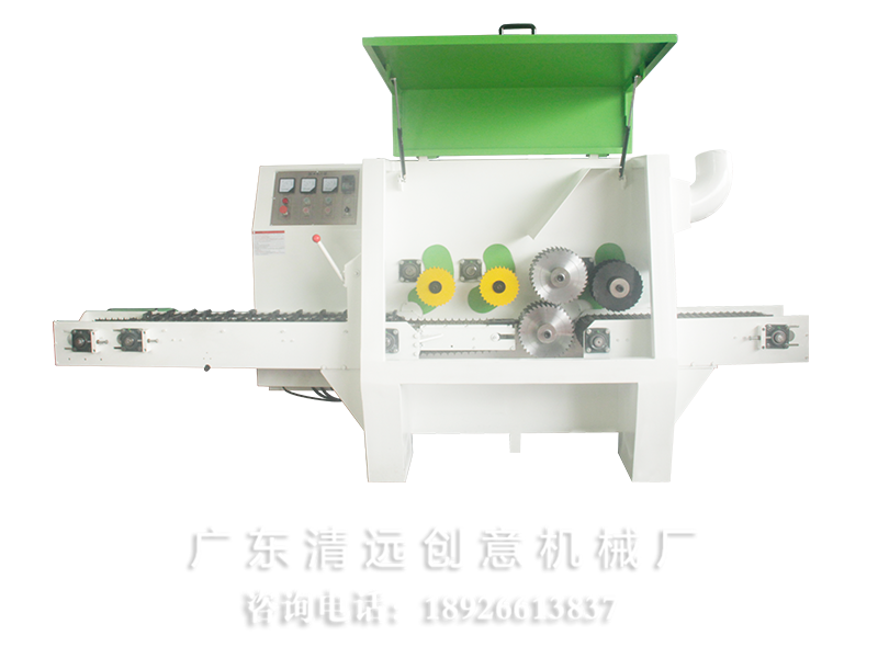 圓木多片鋸采用超薄鋸片，出材率高達(dá)80%以上